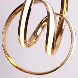 Designer Touch Decorative Modern Minimalist Pendant Lamp Unique Circular Twist Light Fixture Island