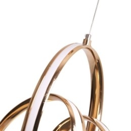 Designer Touch Decorative Modern Minimalist Pendant Lamp Unique Circular Twist Light Fixture Island