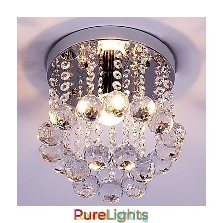Designer Touch Decorative Flush Mount K9 Crystal Mini Style Modern Chandelier