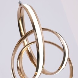 Designer Touch Decorative Modern Minimalist Pendant Lamp Unique Circular Twist Light Fixture Island