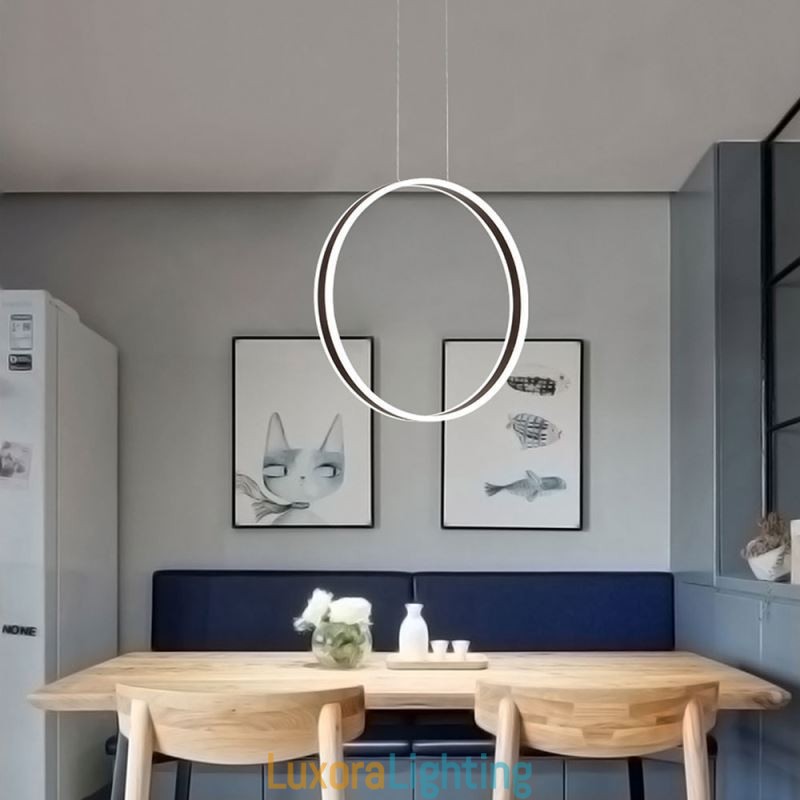 Designer Touch Decorative Nordic Pendant Light Acrylic Ring Shape Pendant Light