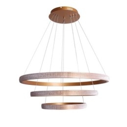 Designer Touch Decorative Modern Pendant Light Acrylic 3 Rings Lamp 80+60+40cm