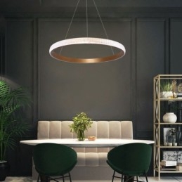 Designer Touch Decorative Ring Pendant Lamp Minimalist Acrylic Light Fixture