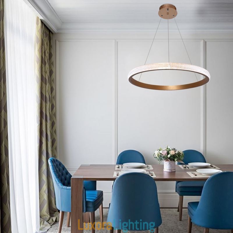 Designer Touch Decorative Ring Pendant Lamp Minimalist Acrylic Light Fixture