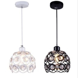 Designer Touch Decorative Hollow Crystal Iron Pendant Lamp Island Ideas