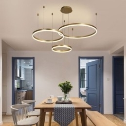 Designer Touch Decorative Postmodern Pendant Light Acrylic Ring Shape Pendant Light