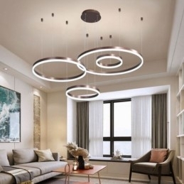 Designer Touch Decorative Postmodern Pendant Light Acrylic Ring Shape Pendant Light