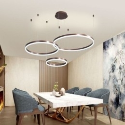 Designer Touch Decorative Postmodern Pendant Light Acrylic Ring Shape Pendant Light