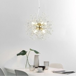Designer Touch Decorative Dandelion Crystal Pendant Light Elegant Chandelier