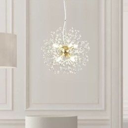 Designer Touch Decorative Dandelion Crystal Pendant Light Elegant Chandelier