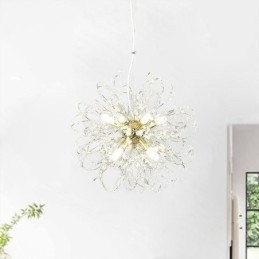 Designer Touch Decorative Dandelion Crystal Pendant Light Elegant Chandelier