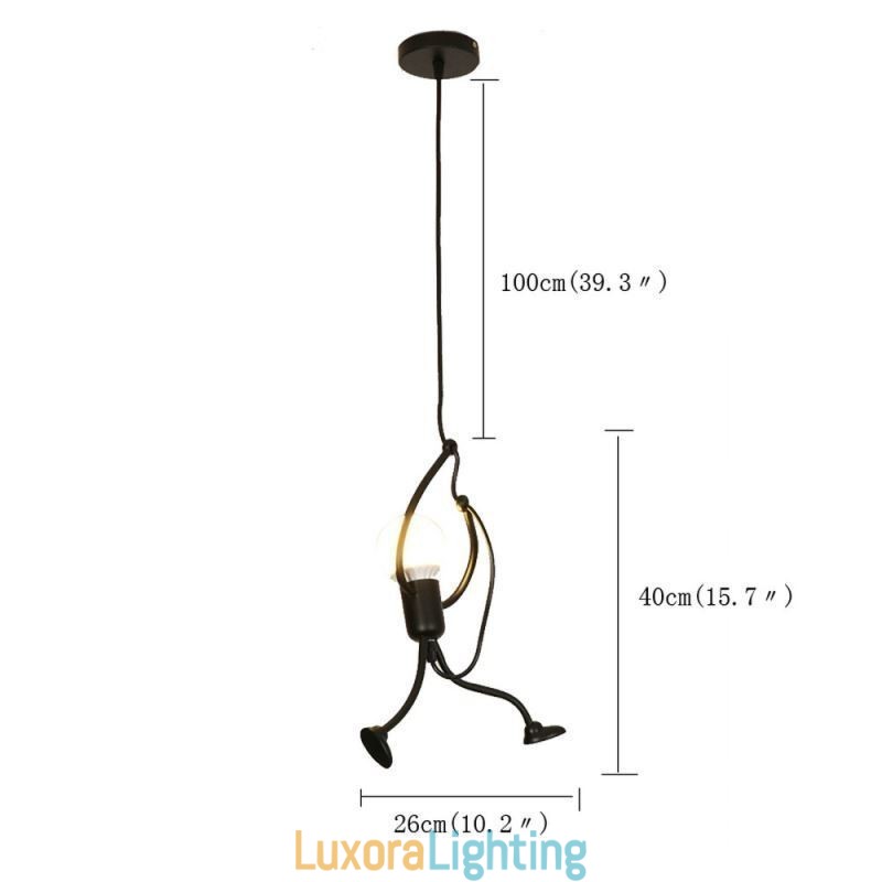 Designer Touch Decorative Modern Simple Pendant Light Little Man Shape Lamp Creative Light