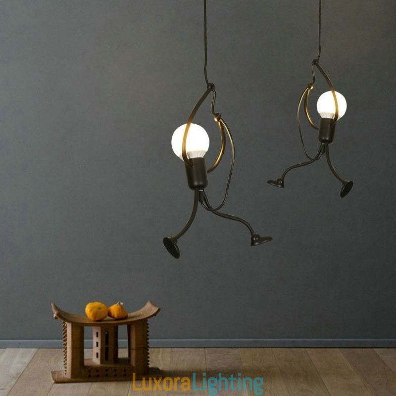 Designer Touch Decorative Modern Simple Pendant Light Little Man Shape Lamp Creative Light