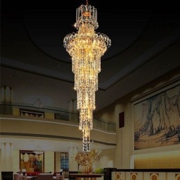 Designer Touch Decorative European Long Pendant Crystal Chandelier