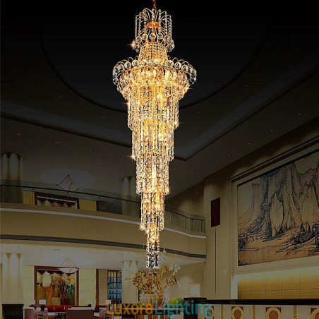 Designer Touch Decorative European Long Pendant Crystal Chandelier