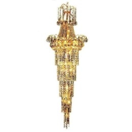Designer Touch Decorative European Long Pendant Crystal Chandelier