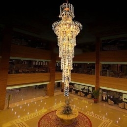 Designer Touch Decorative European Long Pendant Crystal Chandelier