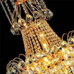 Designer Touch Decorative European Long Pendant Crystal Chandelier