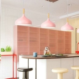 Designer Touch Decorative Modern Pendant Light Aluminum Macaron Lamp Home Adjustable Light