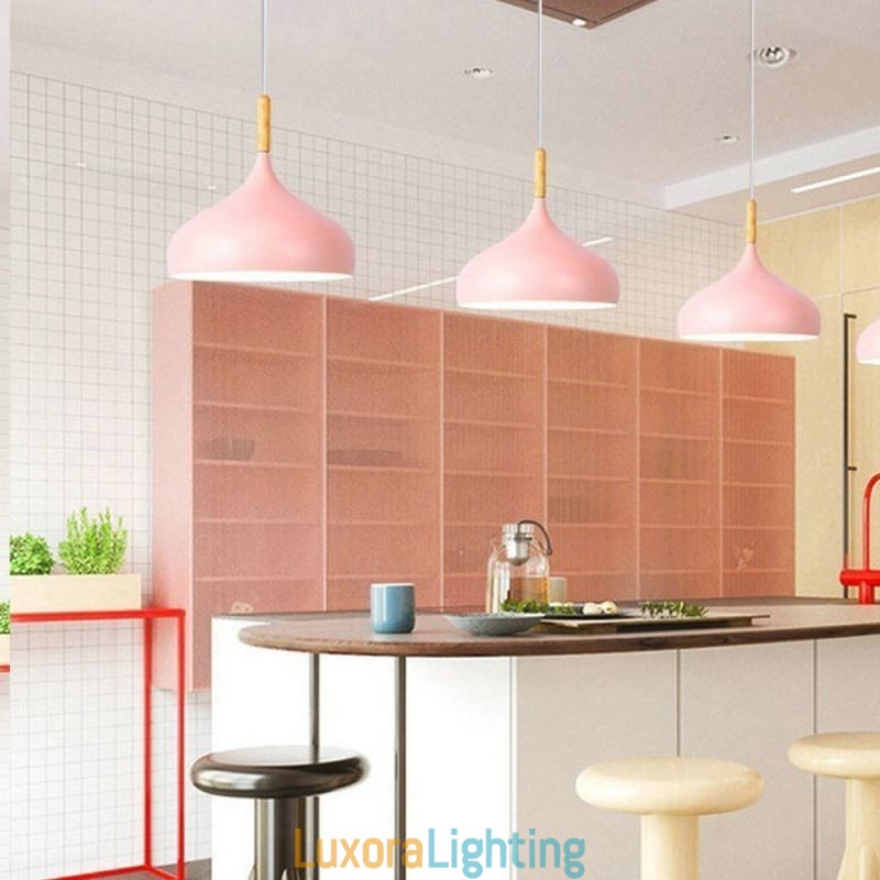 Designer Touch Decorative Modern Pendant Light Aluminum Macaron Lamp Home Adjustable Light