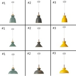 Designer Touch Decorative Pendant Light Nordic Metal Dome Macaron Colors Lamp Light