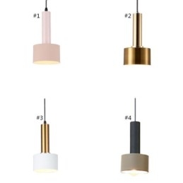 Designer Touch Decorative Modern Simple Pendant Light Cylinder Shape Lamp Aluminum Lighting Light