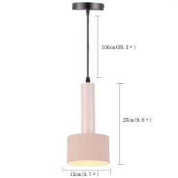 Designer Touch Decorative Modern Simple Pendant Light Cylinder Shape Lamp Aluminum Lighting Light