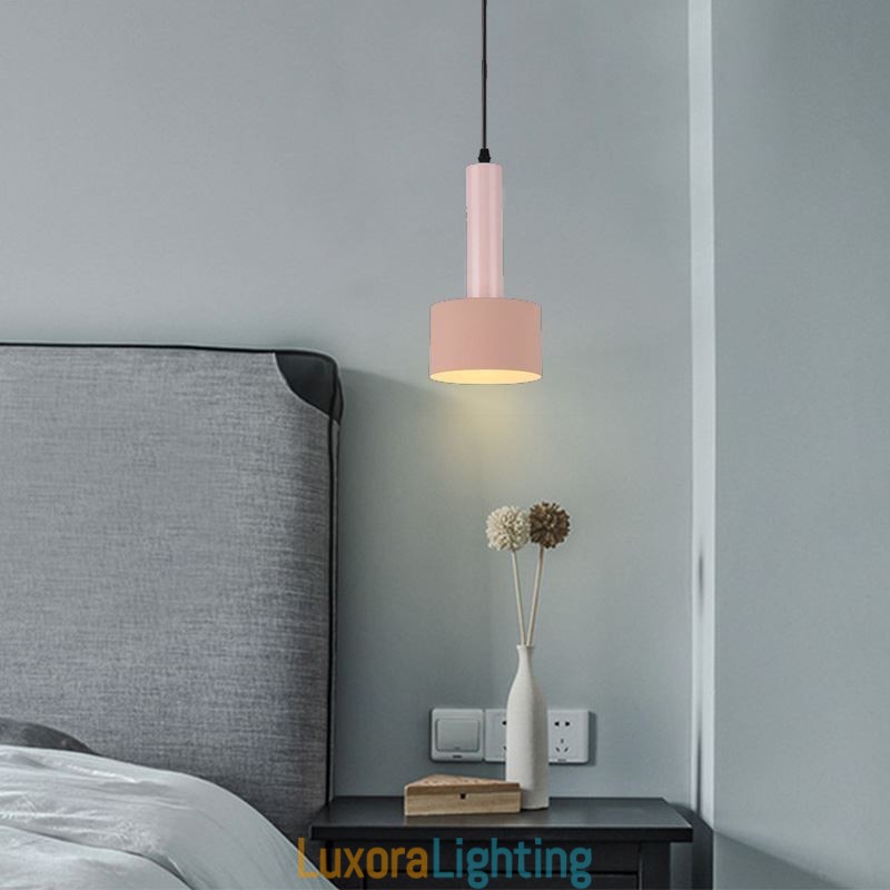 Designer Touch Decorative Modern Simple Pendant Light Cylinder Shape Lamp Aluminum Lighting Light