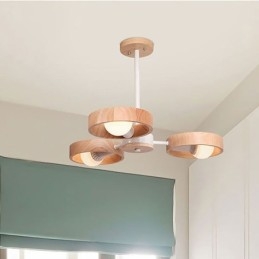 Designer Touch Decorative Nordic Unique Wood Pendant Light