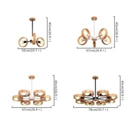 Designer Touch Decorative Nordic Unique Wood Pendant Light