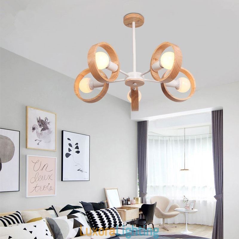 Designer Touch Decorative Nordic Unique Wood Pendant Light