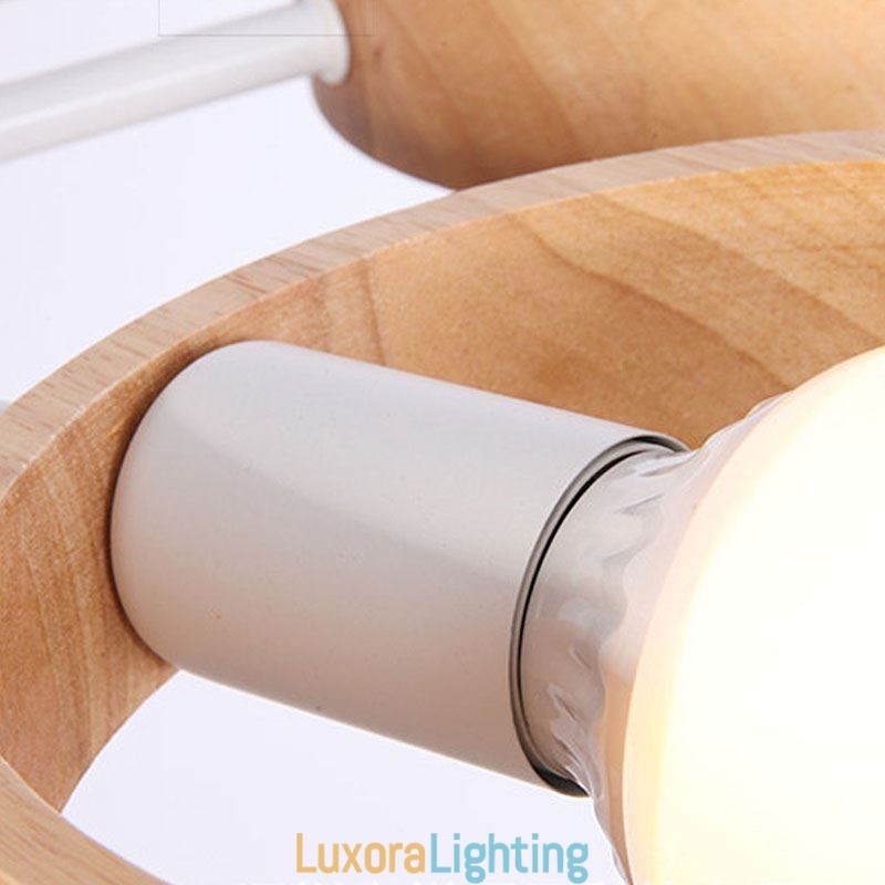 Designer Touch Decorative Nordic Unique Wood Pendant Light