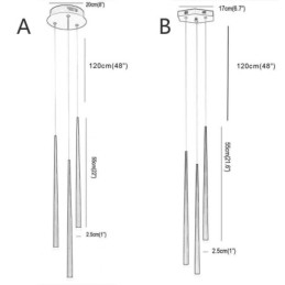 Designer Touch Decorative Modern Simple Pendant Light Cylinder Shape Lighting Meteor Rain Lamp Light