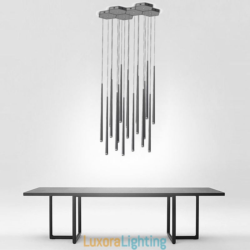 Designer Touch Decorative Modern Simple Pendant Light Cylinder Shape Lighting Meteor Rain Lamp Light