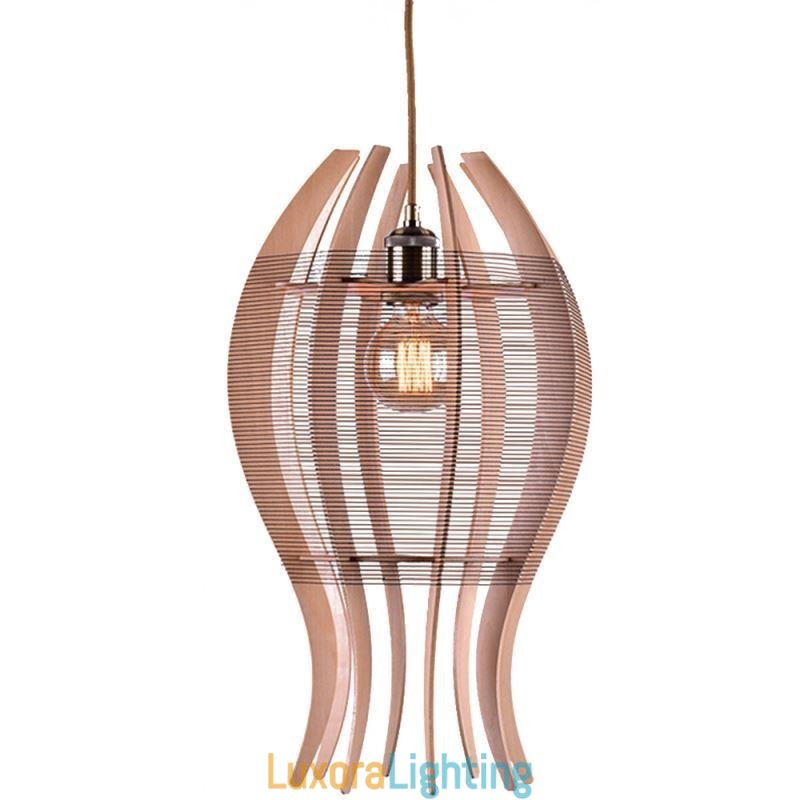 Designer Touch Decorative DIY Nordic Wood Fish Pendant Light