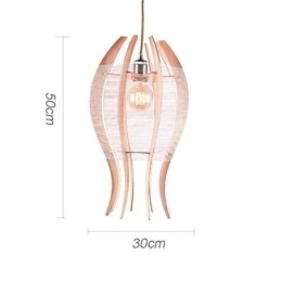 Designer Touch Decorative DIY Nordic Wood Fish Pendant Light
