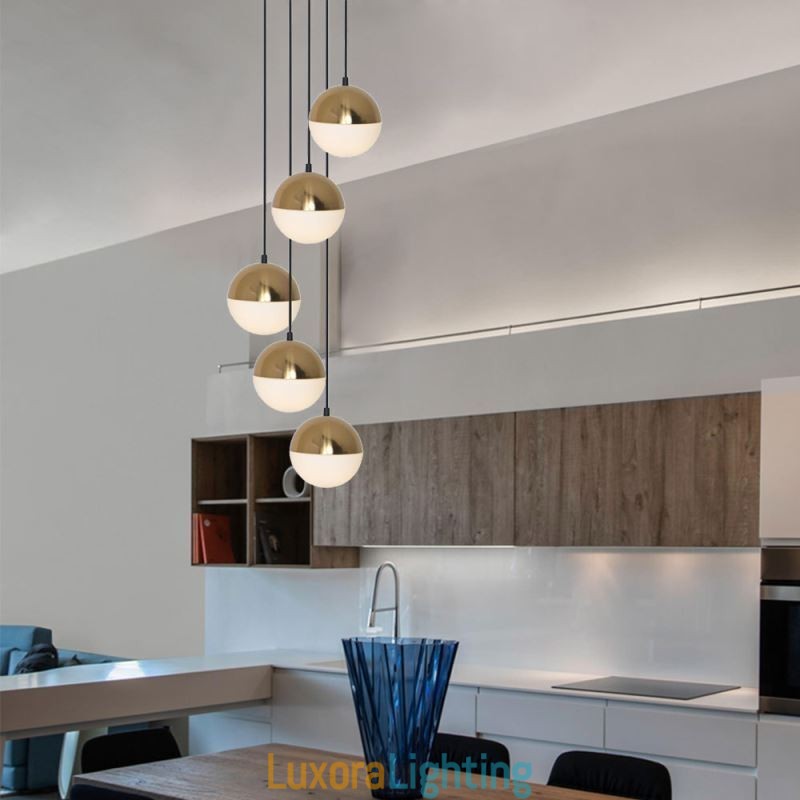 Designer Touch Decorative Nordic Cluster Pendant Light Creative Circle Shape Lamp Lighting