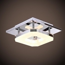 Designer Touch Decorative Acrylic Flush Mount 1 light Modern Acrylic Electroplating Stainless Steel