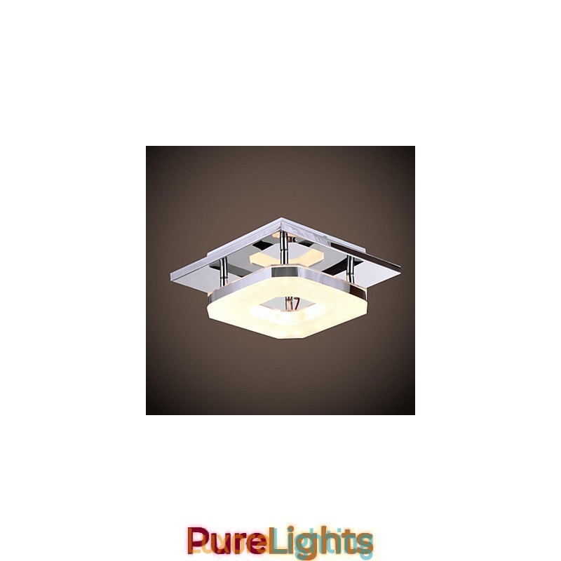 Designer Touch Decorative Acrylic Flush Mount 1 light Modern Acrylic Electroplating Stainless Steel