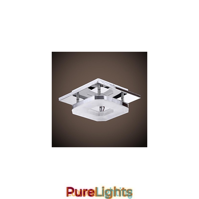 Designer Touch Decorative Acrylic Flush Mount 1 light Modern Acrylic Electroplating Stainless Steel