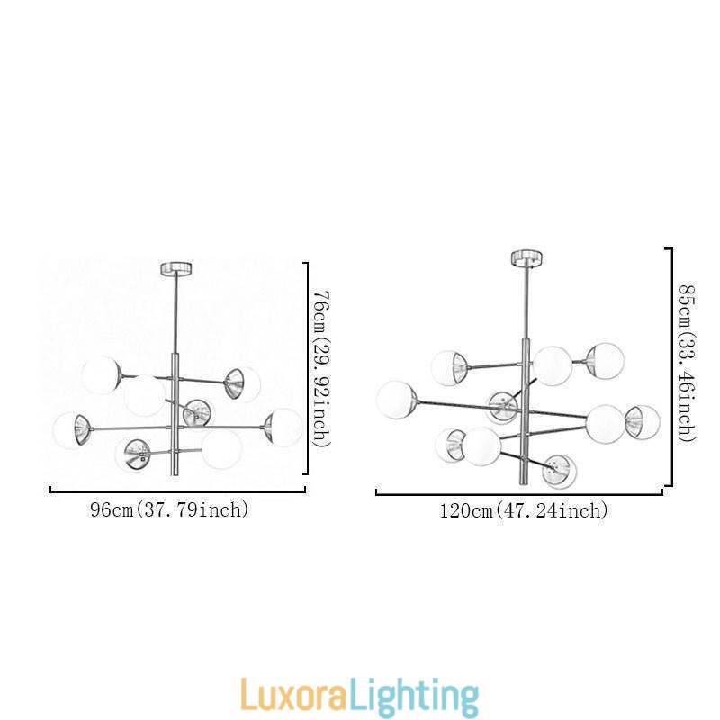 Designer Touch Decorative Contemporary Pendant Light Magic Bean Sputnik Chandelier Lamp