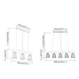 Designer Touch Decorative Nordic Wood Chandelier Unique Straight Pendant Light Cafe