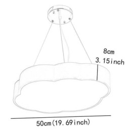 Designer Touch Decorative Pendant Light Modern Simple Cloud Lamp Creative Cartoon Lighting Light