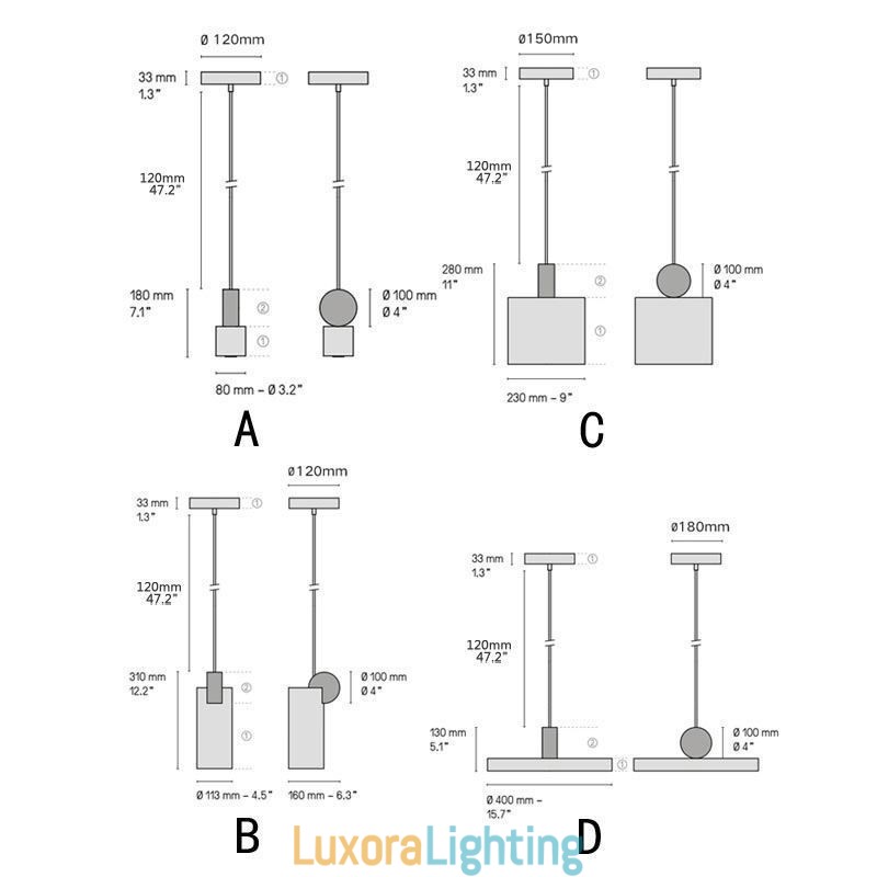 Designer Touch Decorative Modern Pendant Light Nordic Acrylic Lamp Geometry Lighting Light