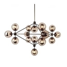 Designer Touch Decorative Chandelier 15 Lights Glass Ball Lights Retro Outdoors Garage Metal