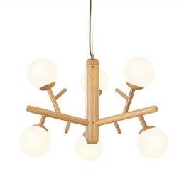 Designer Touch Decorative Nordic Creative Wooden Pendant Light