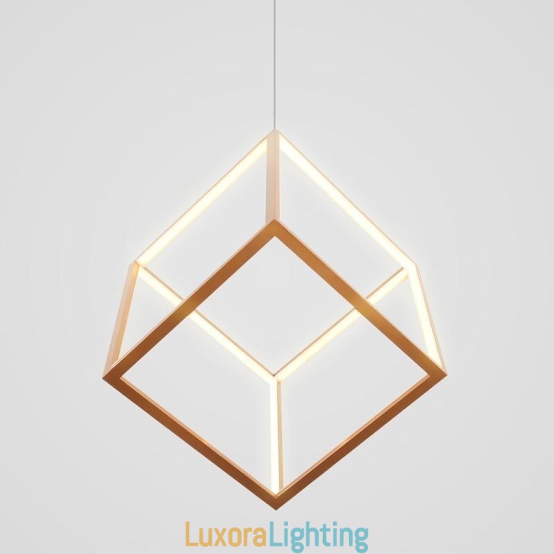 Designer Touch Decorative Postmodern Pendant Light Geometric Gold Hanging Light