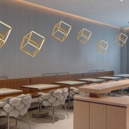 Designer Touch Decorative Postmodern Pendant Light Geometric Gold Hanging Light