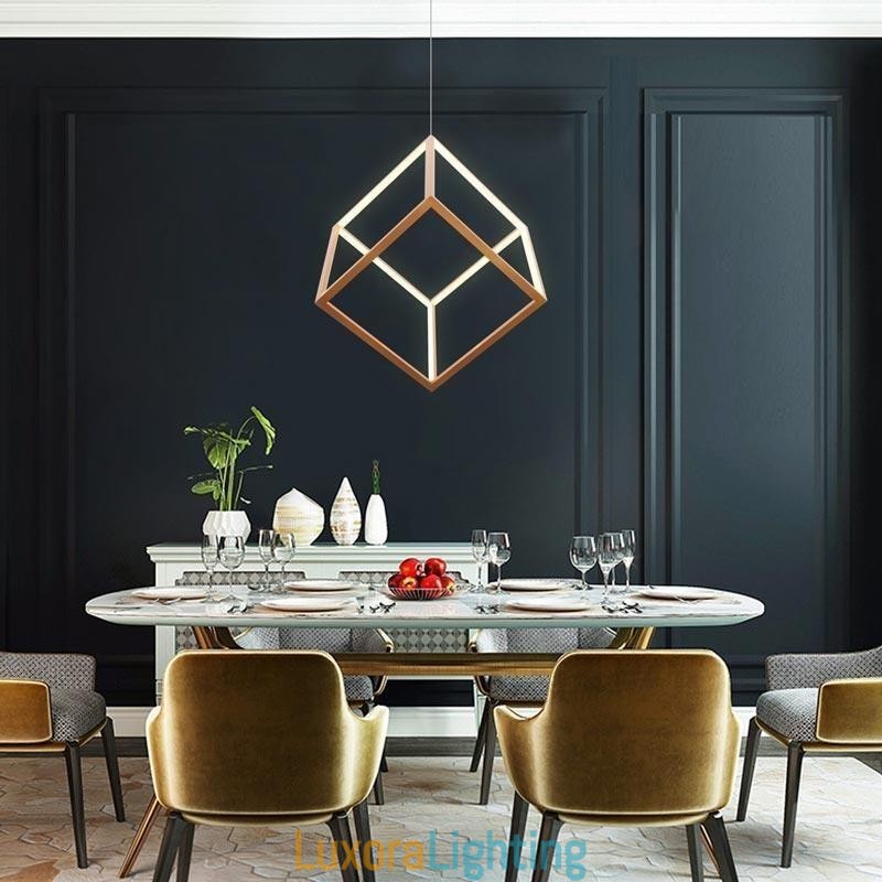 Designer Touch Decorative Postmodern Pendant Light Geometric Gold Hanging Light