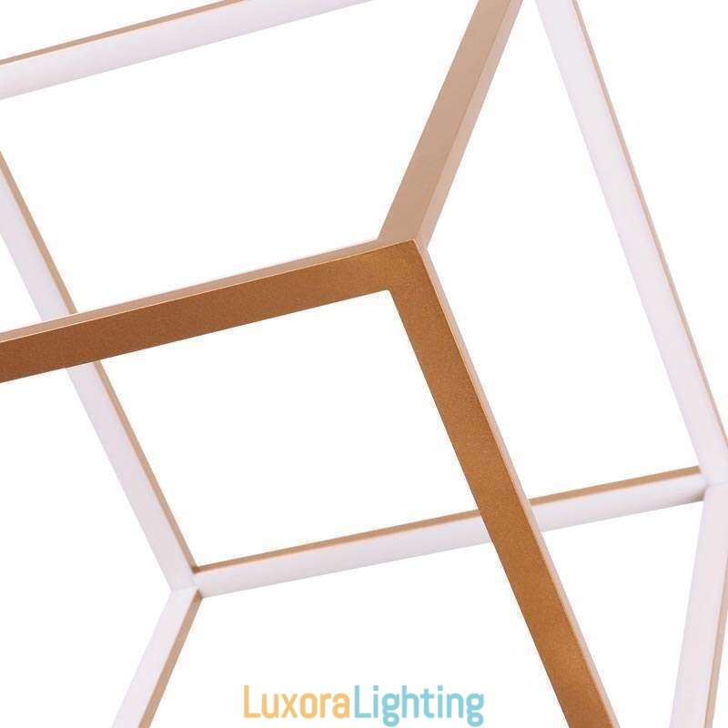 Designer Touch Decorative Postmodern Pendant Light Geometric Gold Hanging Light